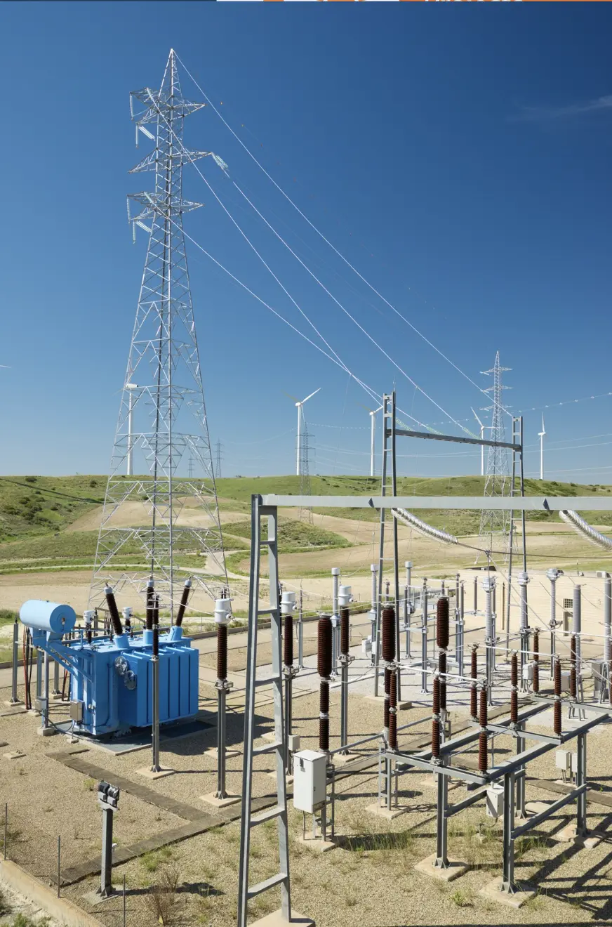 Transmission and sub station